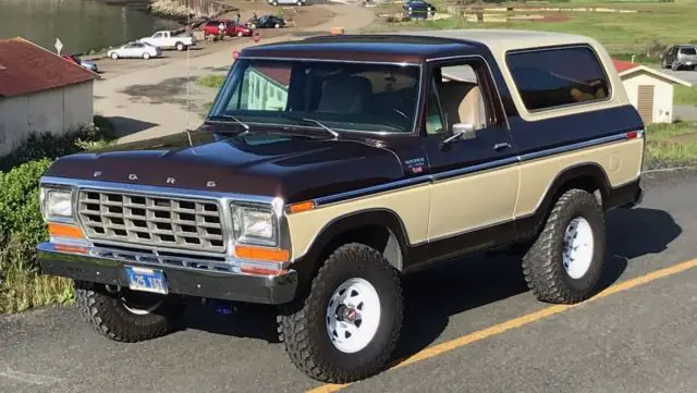 beautiful1979 ford bronco xlt california truck from new 56k miles. blue plates