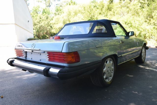 1987 mercedes benz 560sl only 89k miles! 11/1986 build diamond blue metallic