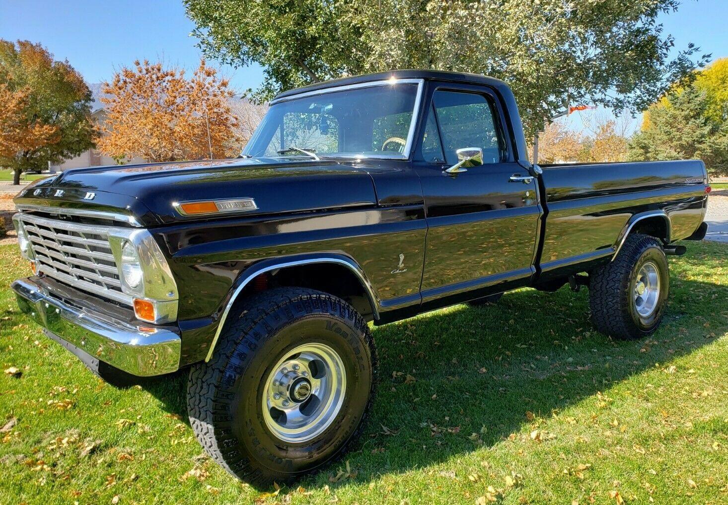 1972 ford f-250 sport custom 4x4 bumpside