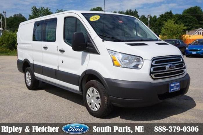 2016 ford transit cargo 250 250 3dr swb low roof cargo van w/60/40 passenger side doors for sale in south paris, maine