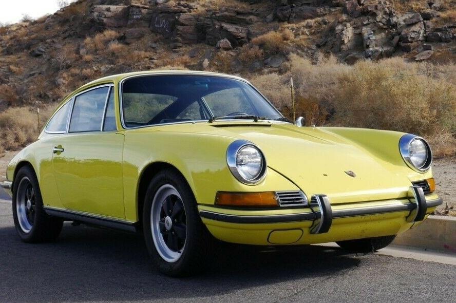 1971 porsche 911t yellow coupe runs very good