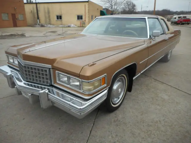 1976 cadillac coupe deville - low miles - super clean - runs excellent