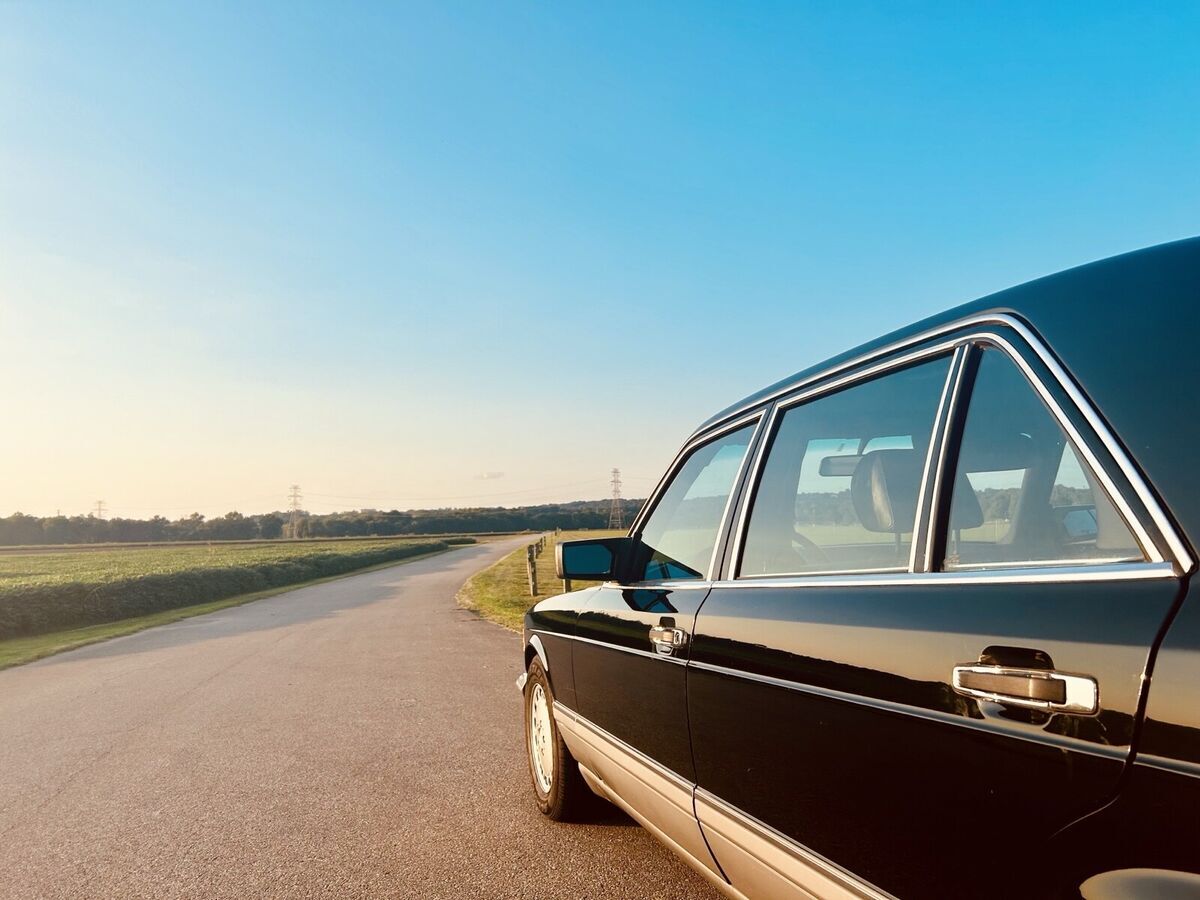 1987 mercedes-benz s-class sedan black 560 sel