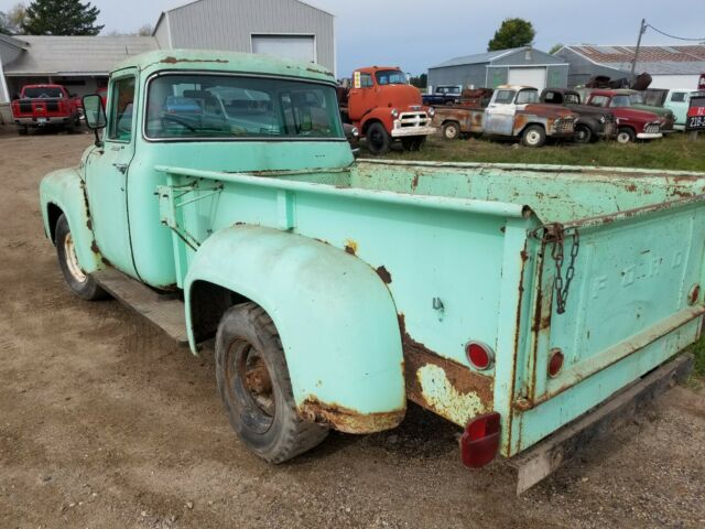 1956 ford f250 custom cab big back window pickup truck v8 project