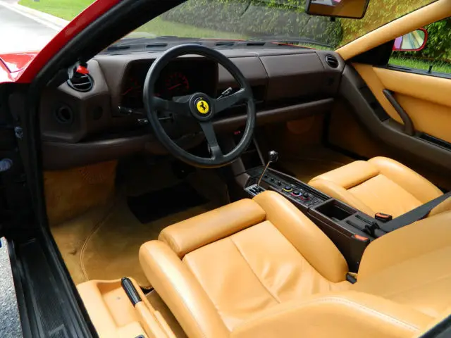 1989 ferrari testarossa rosso corsa beige collector quality 576 miles flawless