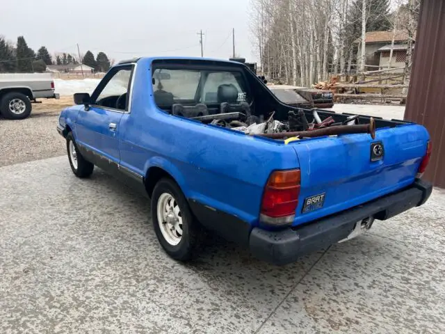 1986 subaru brat pickup blue 4wd manual gl