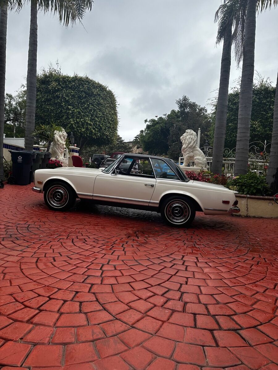 1969 mercedes-benz 280 sl convertible white rwd automatic