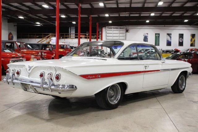 1961 chevrolet impala 62673 miles white coupe v8 manual