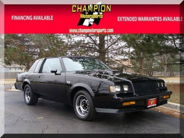 1987 buick regal grand national 2dr coupe 82726 miles black coupe 3.8l a