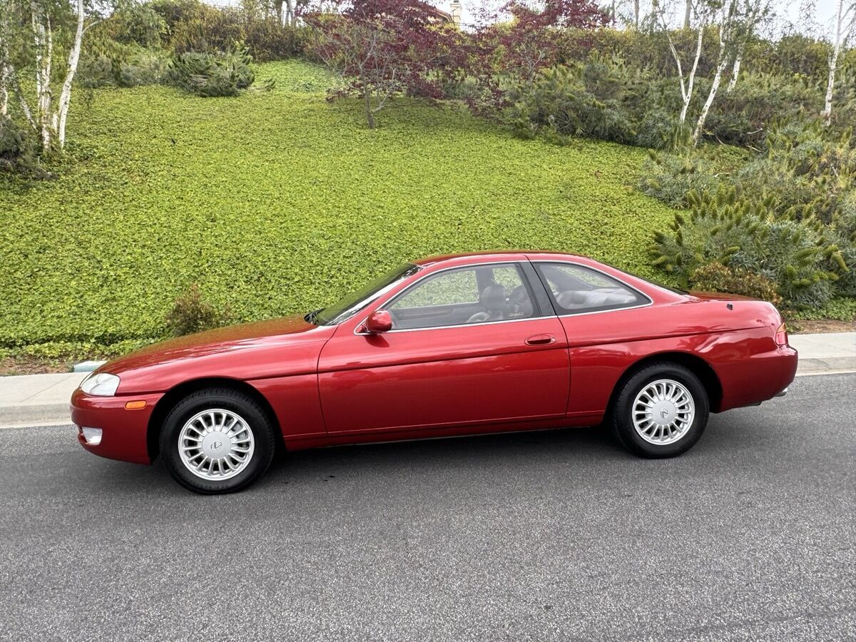 1993 lexus sc300 coupe red 300