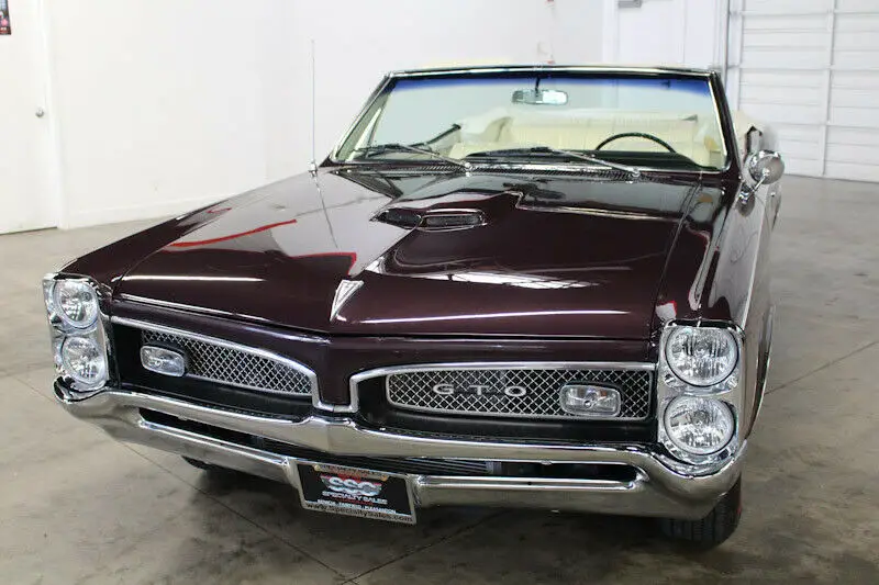 1967 pontiac gto 10533 miles plum mist metallic convertible