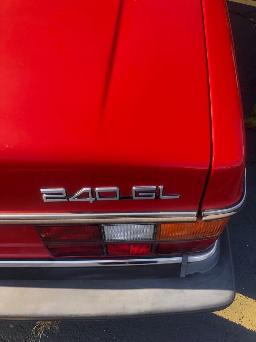 1989 volvo 244 sedan red dl