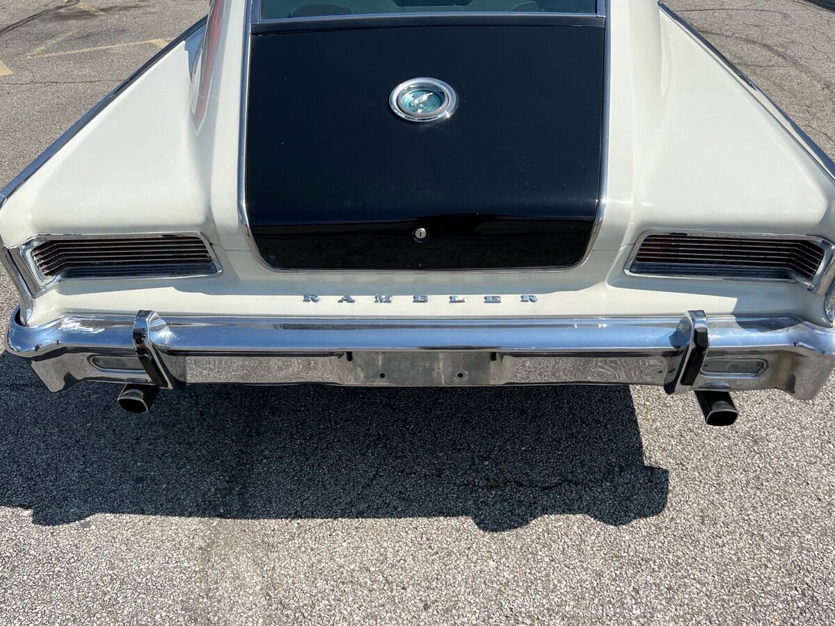 1965 rambler coupe white rwd automatic