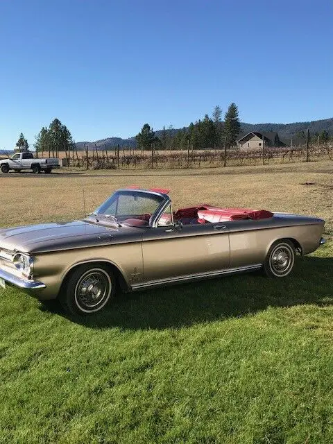 1963 chevy corvair spyder convertible turbo totally original power top