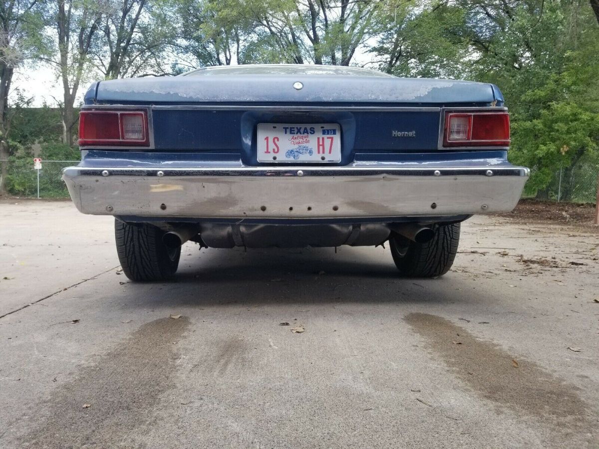 1974 amc hornet coupe blue rwd automatic