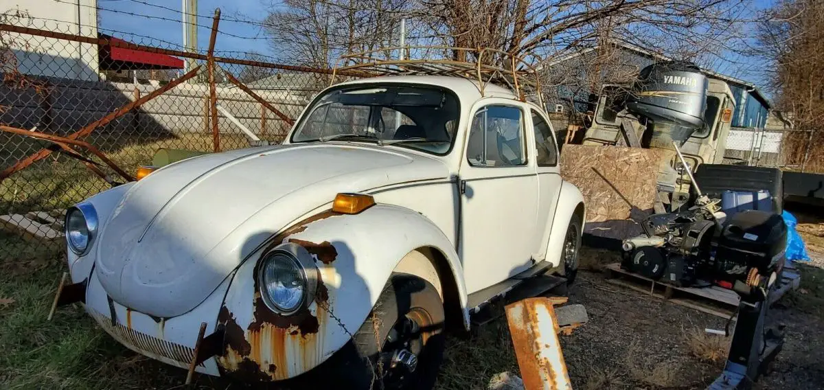 1971 volkswagen super beetle sedan white custom