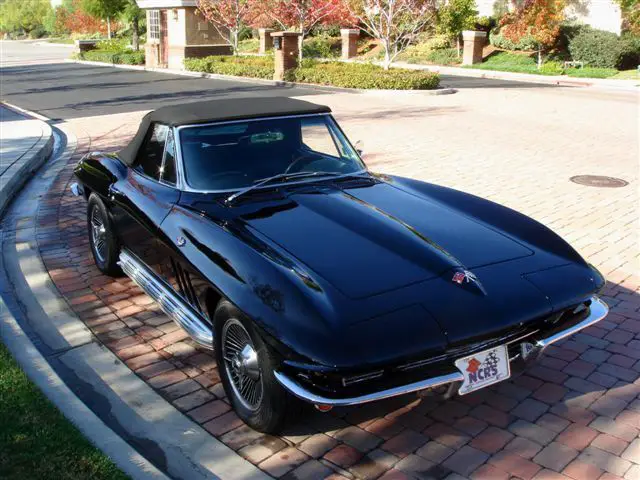 1966 california frame off restored triple black convertible / flawless condition