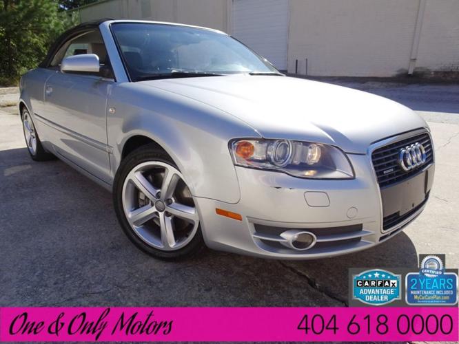 used 2007 audi a4 3.2 quattro cabriolet doraville, ga 30340 for sale in atlanta, georgia