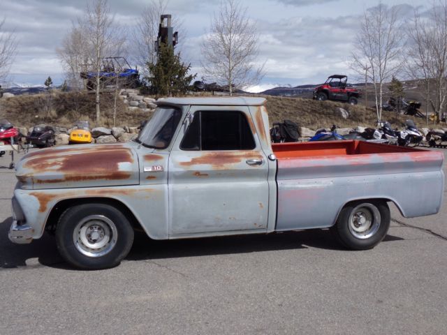 1965 chevrolet c-10 pickup with v-8, automatic, and ready for finish