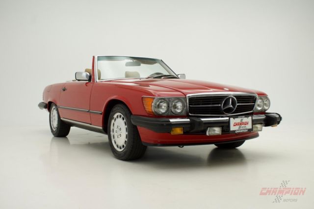 1988 mercedes benz 560sl 560 sl 49027 miles red v8 5.6l a