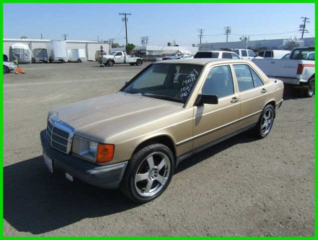 1986 mercedes-benz 190e 2.3l 4-cylinder gas automatic sedan no reserve
