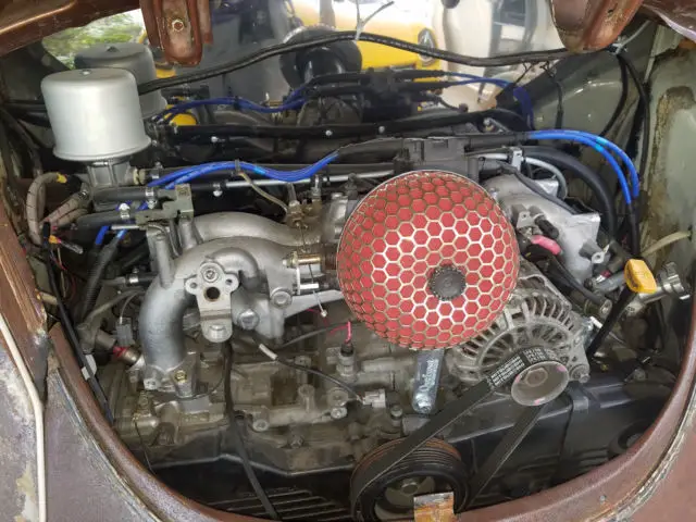 vw beetle with subaru swap, great rat rod