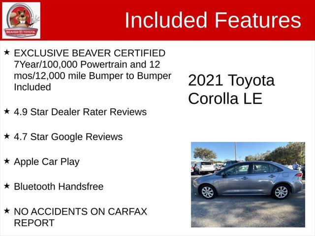 2021 toyota corolla le
