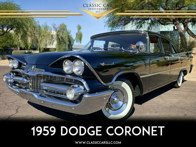 1959 dodge coronet 4dr sedan - 318ci w/dual quads - a/c - only 20k miles!