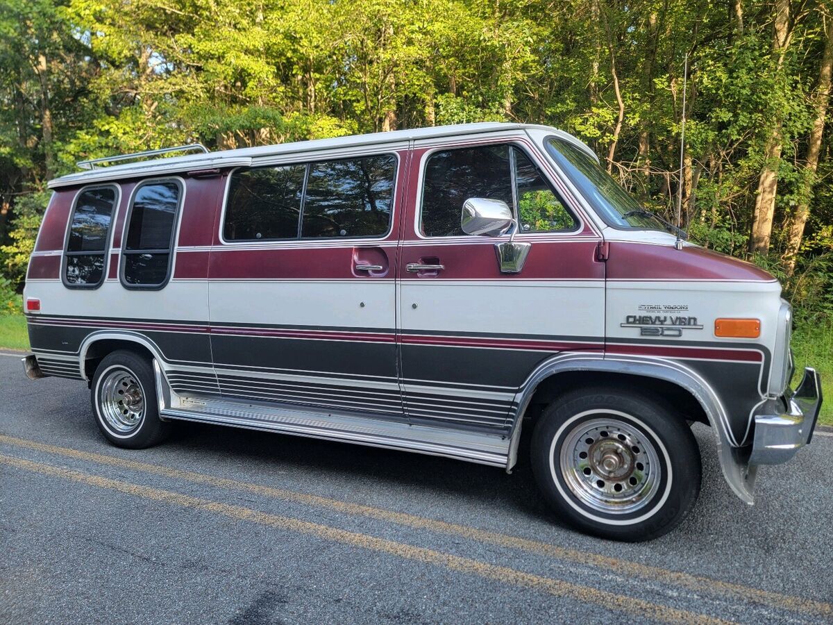 1987 chevrolet sportvan / van van white rwd automatic g20