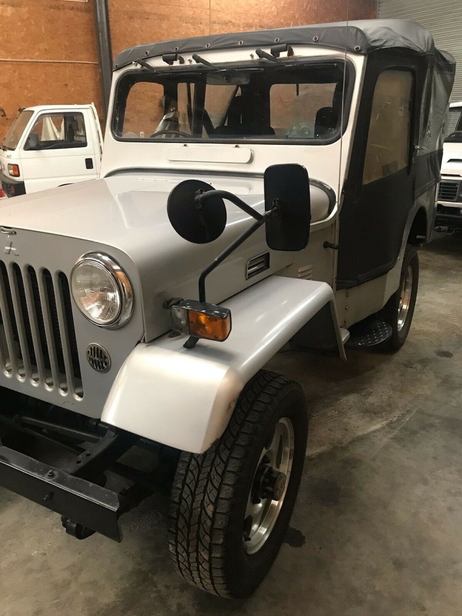 1994 diesel willys cj wrangler mitsubishi 4x4 jeep with winch & many features!