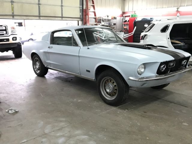 1968 ford mustang gt fastback r code 428 cobra jet c-6 1968.5 white cali car!!!!