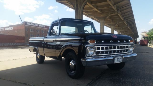 1965 ford f-100 swb rare bucket seat truck v8 64 65 66 survivor original 352 fe