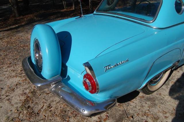 1956 ford thunderbird base convertible 2-door 5.1l peacock blue hard top