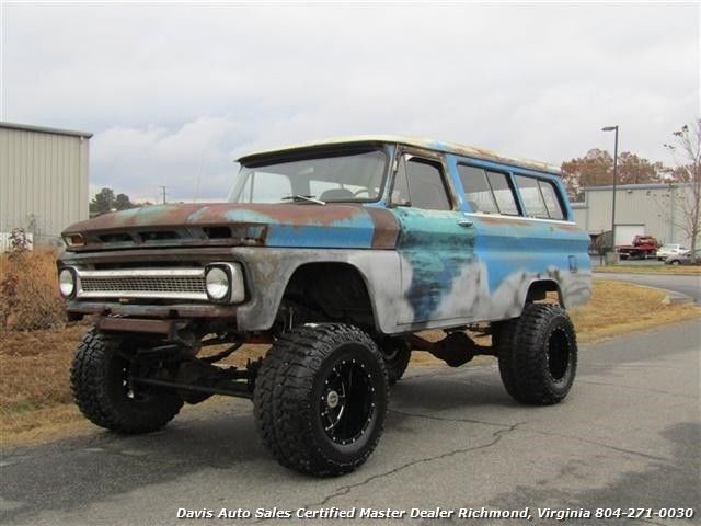 1964 chevrolet suburban c/k10 carryall classic lifted 36353 miles blue/rust suv
