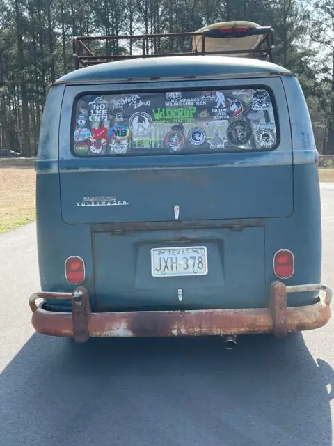 1967 volkswagen bus wagon blue rwd manual