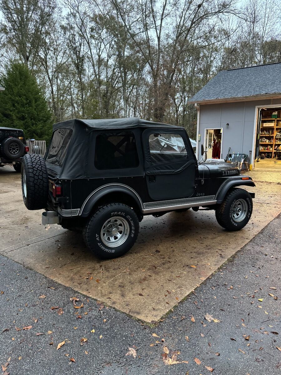 1983 jeep cj7 laredo original paint and decals p1 black
