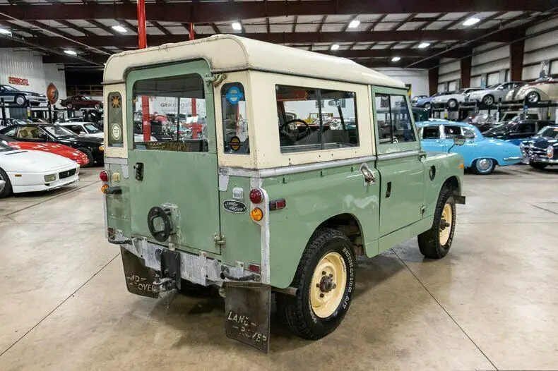 1966 land rover series iia 70412 miles green suv 2.25l i4 4-speed manual