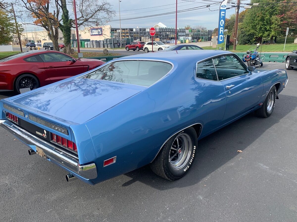 1970 ford torino cobra coupe blue rwd manual cobra