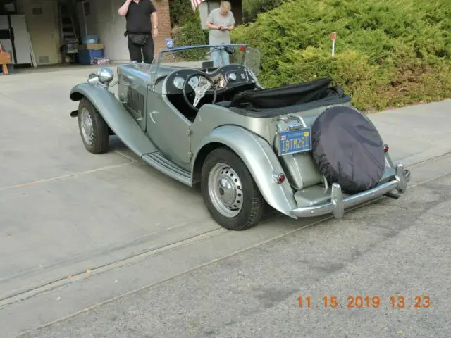 1952 midget mg td 2, all original silver streak grey with black leather interior