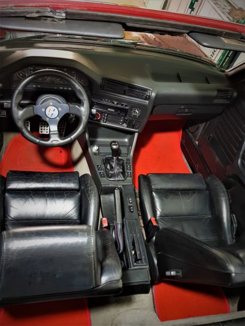 bmw e30 convertible with e36 m3 s50 b30 engin and gearbox, left hand drive
