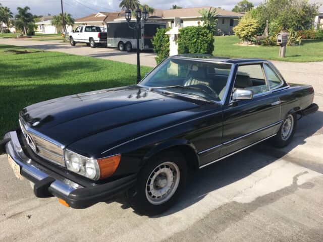 1985 mercedes-benz 380sl convertible black rwd automatic sl