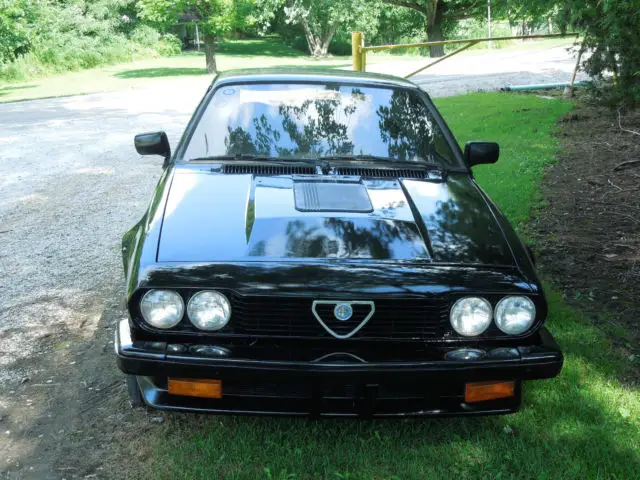 alfa romeo alfetta gtv6 1985 new black custom paint super clean car clear title