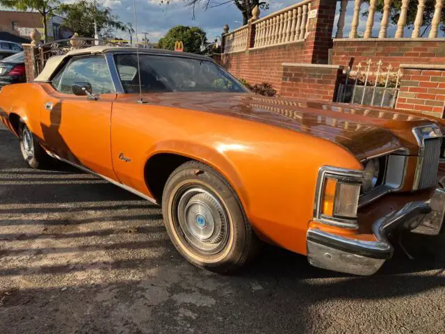 1973 mercury cougar coupe yellow fwd automatic