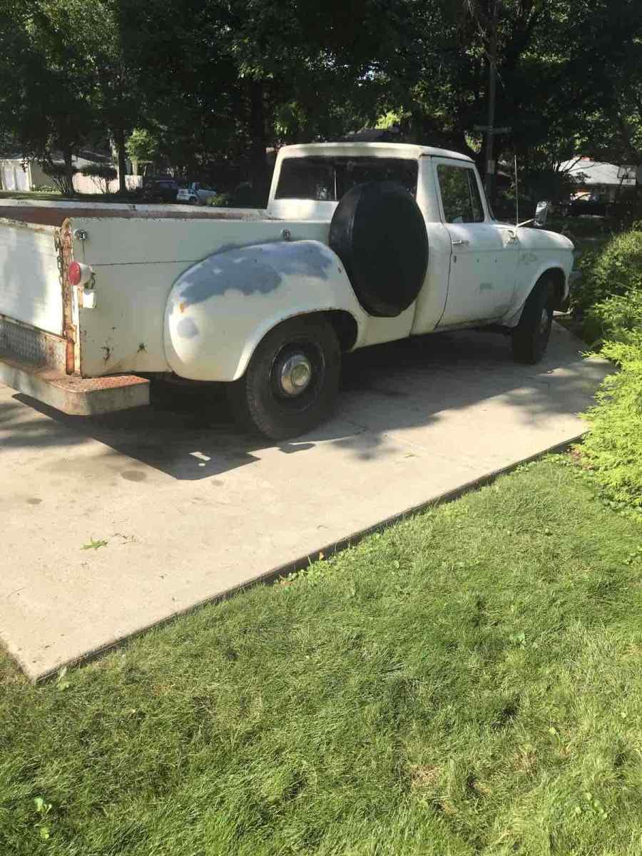 1961 studebaker champ pickup white rwd automatic 3/4 ton