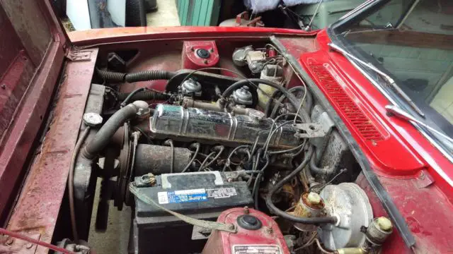 1967 triumph 2000 sedan, red, 4-speed