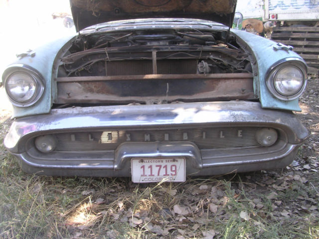 1957 oldsmobile ninety eight 2 door hardtop barn find!!!