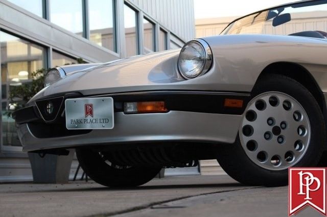 1986 alfa romeo spider quadrifoglio 59442 miles silver