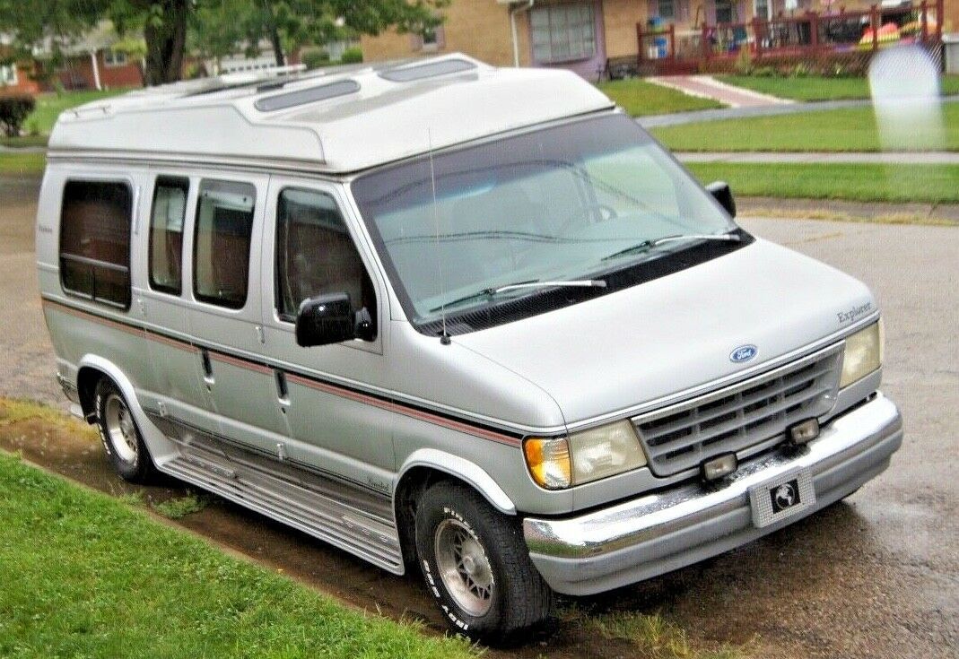 1993 ford e150 econoline high top conversion van low miles 50k leather nomad