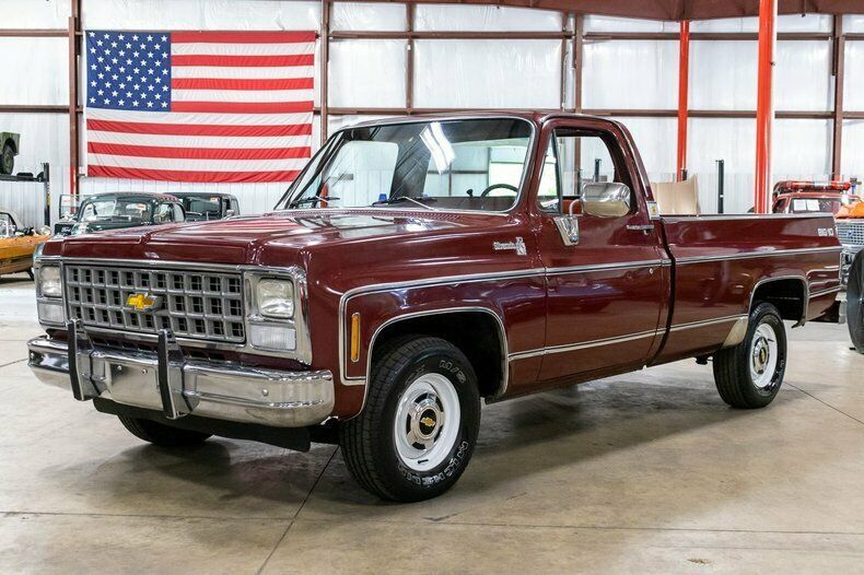 1980 chevrolet c-10 big 10 23141 miles dark carmine pickup truck 350ci v8 automa