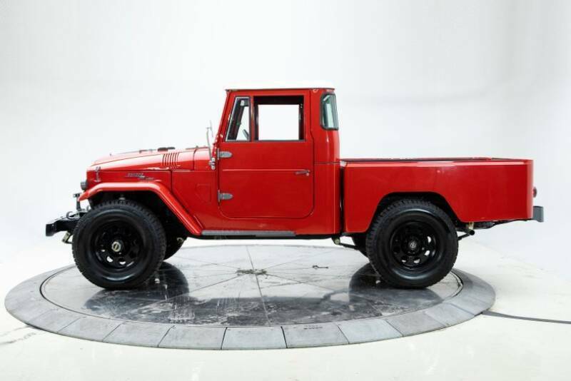 1967 toyota land cruiser other 4.2l manual 4-speed pickup truck red